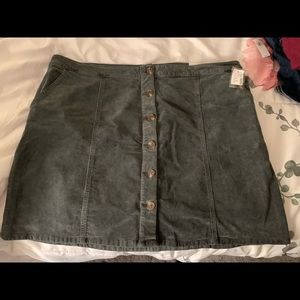 Grey, corduroy fall skirt brand new